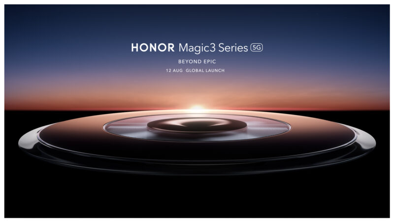 Pozvánka společnosti Honor na premiéru modelu Magic3