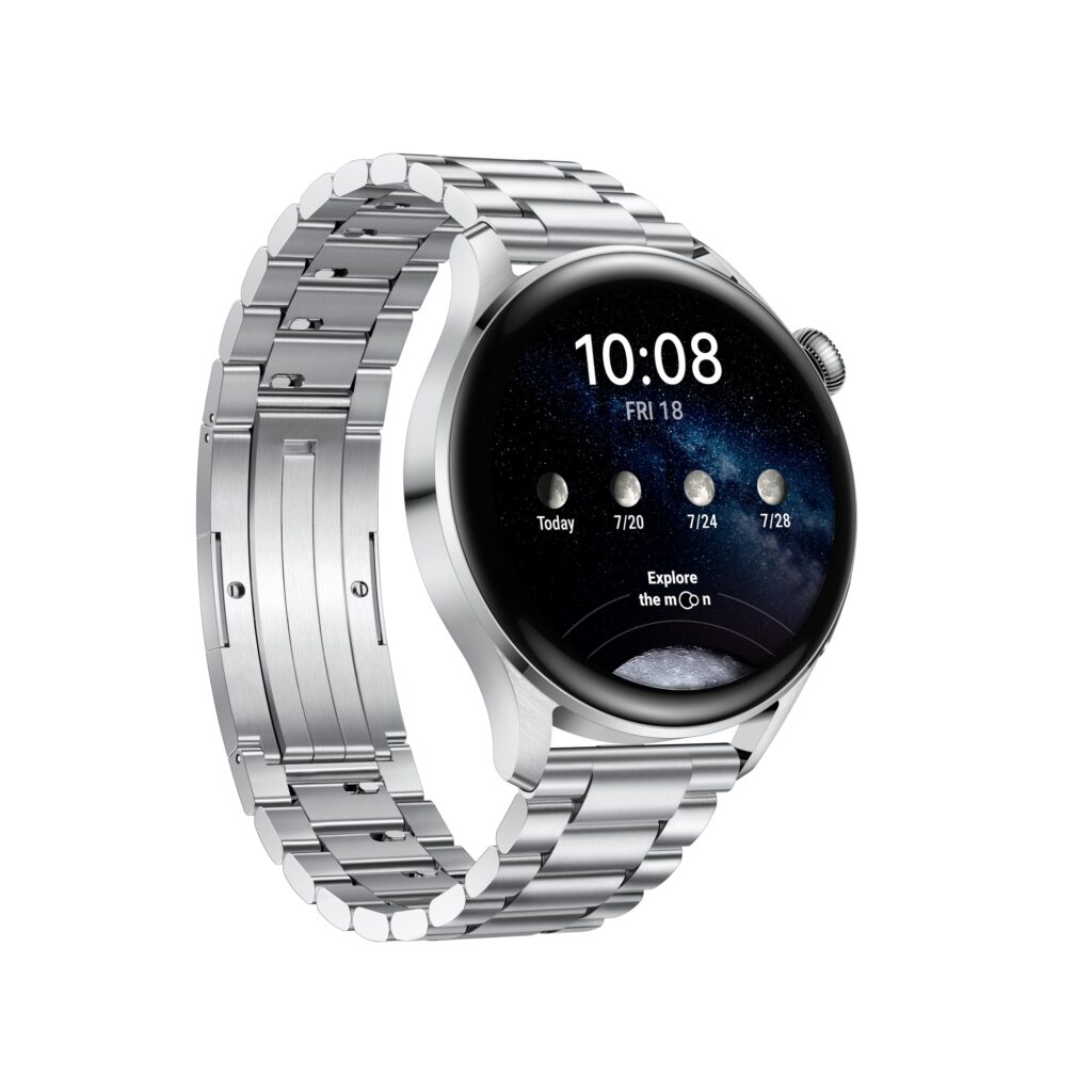 Huawei Watch 3 s luxusním řemínkem z nerezové oceli
