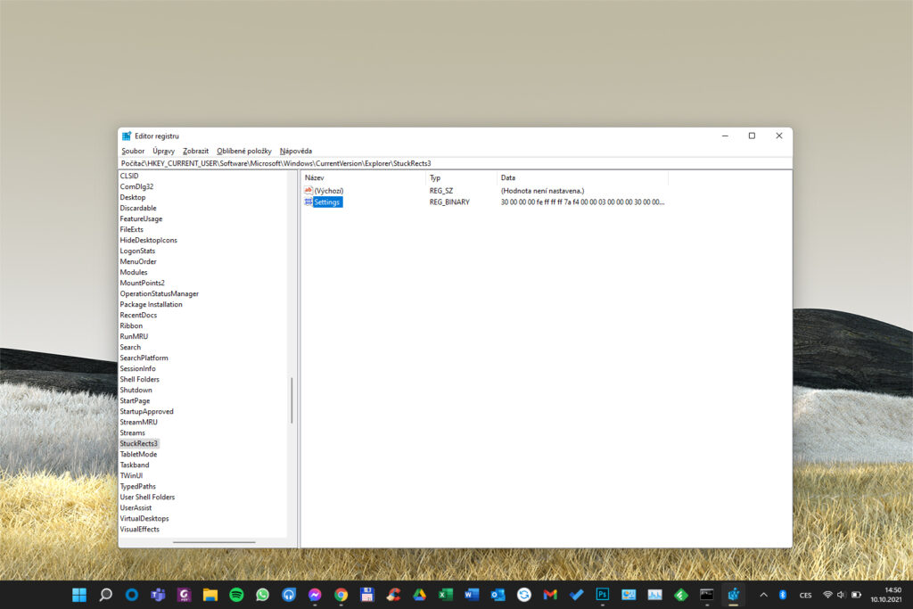 Windows 11 Editor registrů