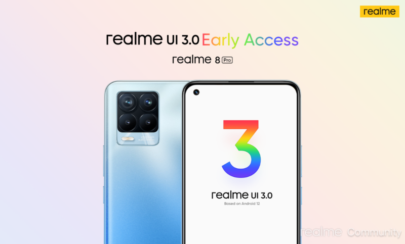 Realme 8 Pro získává beta verzi Androidu 12