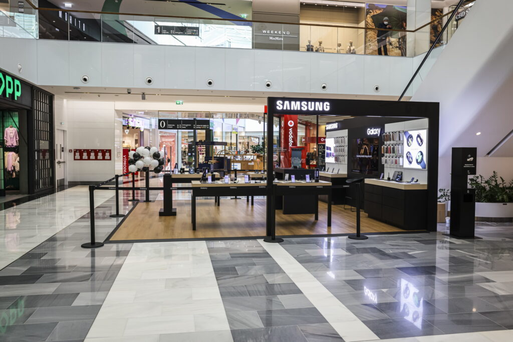 Samsung otevírá pop-up store v pražském OC Westfield Chodov