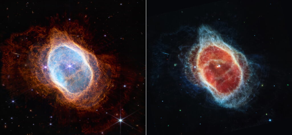 Snímek z teleskopu Jamese Webba zachycuje zhroucenou hvězdu