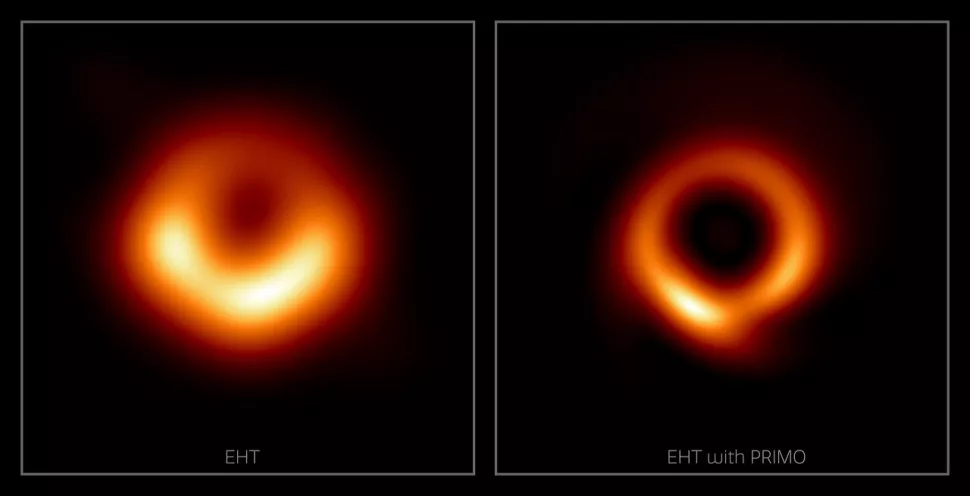 černá díra M77