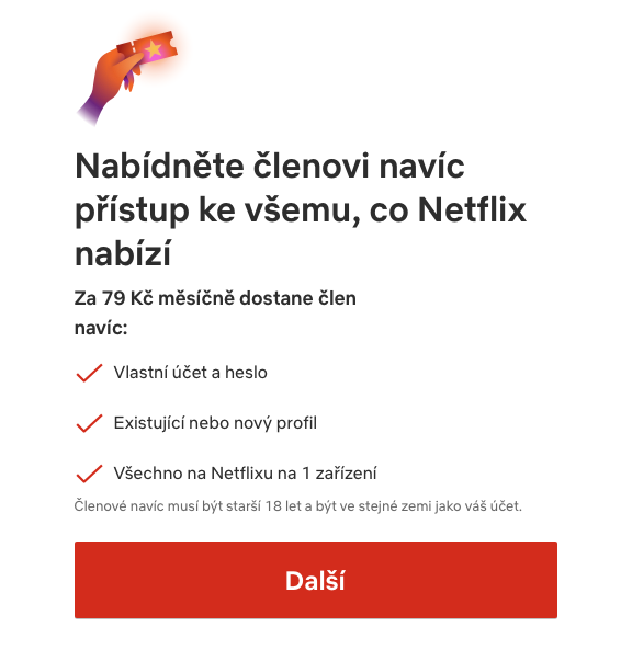 Netflix, sdílení