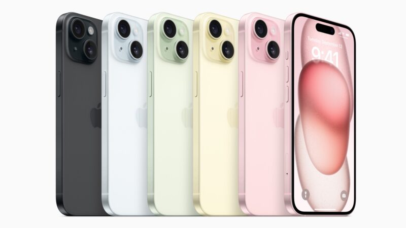 Apple iPhone 15 ve všech dostupných barvách