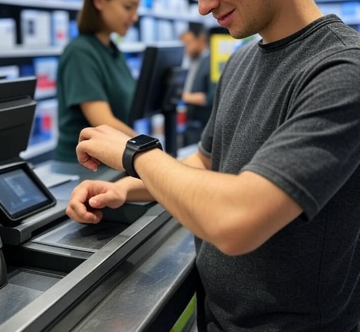 NFC platby hodinkami Huawei