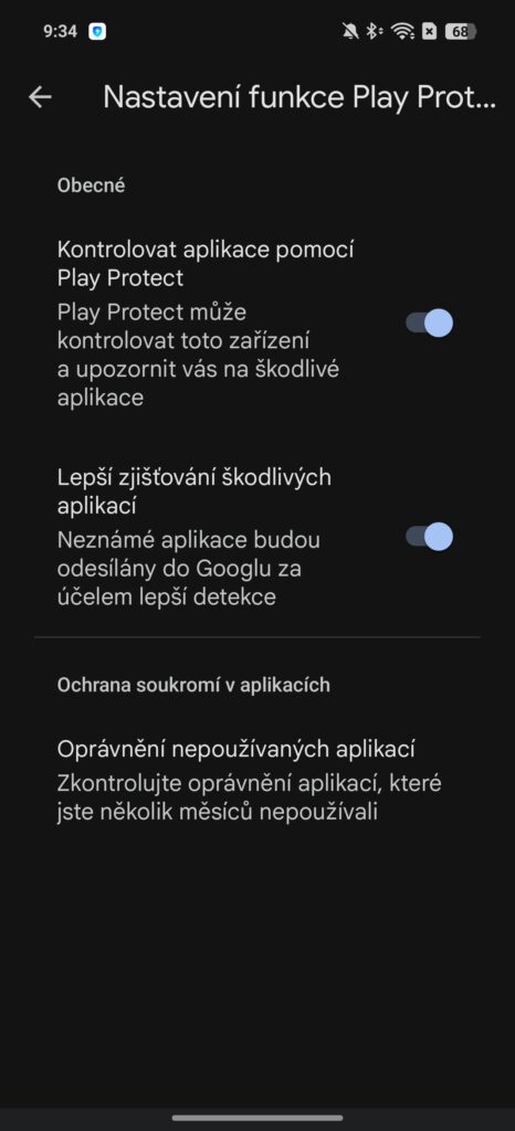 Služba Play Protect