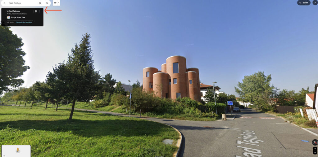Mapy Google a pohled Street View